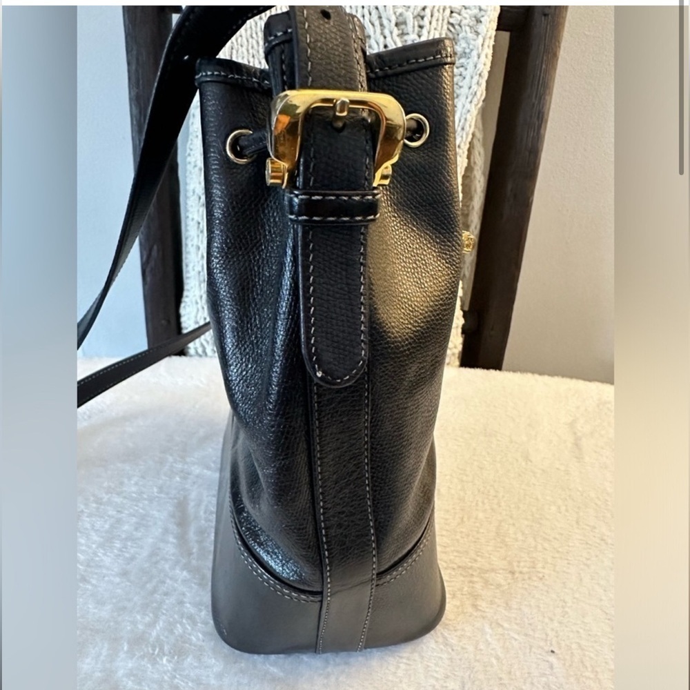 LOEWE Shoulder Bag Crossbody Backt Anagram Lamb Leather Black - Picture 5 of 8